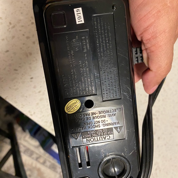 SHARP Digital Alarm Clock with USB 2 amp Port and 2 AC Outlets - Model: SPC137 - Picture 10 of 15